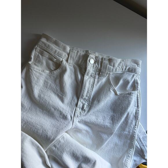$128 Madewell Perfect Vintage Wide Leg Crop Jean - White - 25 - Picture 8 of 10